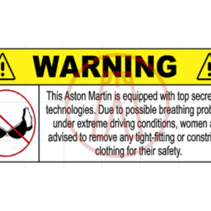 Redpants Warning Sticker