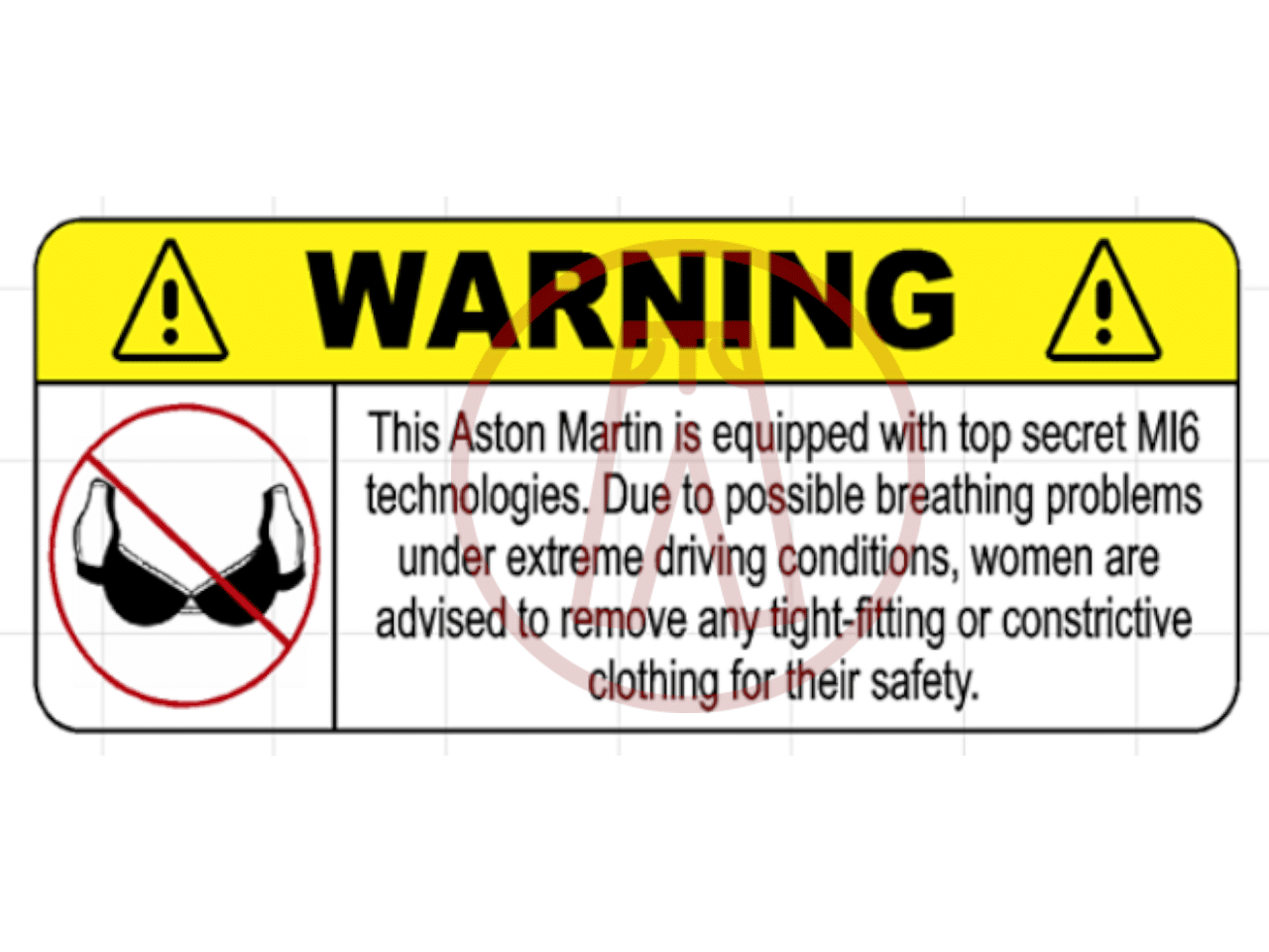 Redpants Warning Sticker